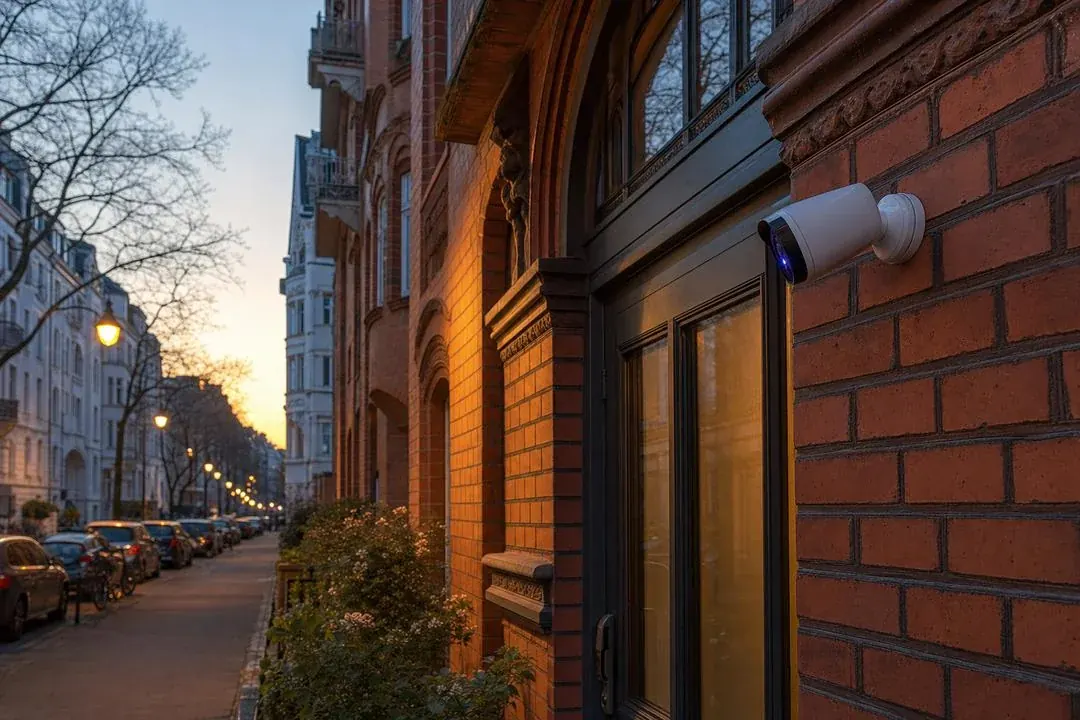 Hamburger Altbau mit AirScarves Sicherheitskamera